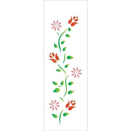 Imagem de Stencil 10X30 - Flores e Botões (OPA 729)