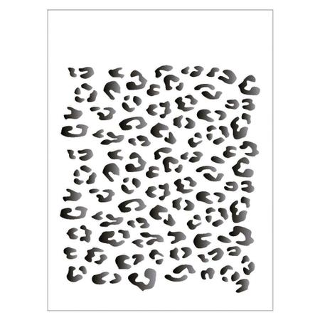 Imagem de Stencil de Plástico para Pintura OPA 15 x 20 cm - 1386 Pele de Onça