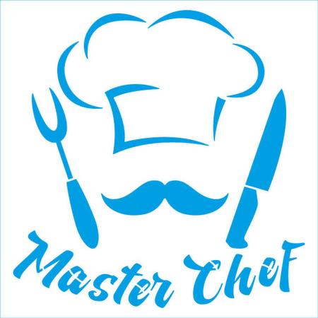 Imagem de Stencil Pintura Coleção Rose Kit Cozinha Master Chef Stxx-248 20x20cm Litoarte