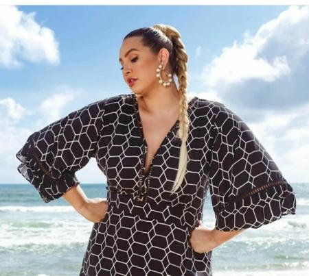 stido S nia Plus size tam 46 Beetop Beetop Vestido Plus Size
