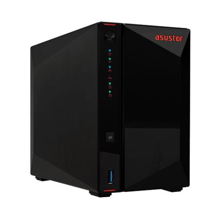 Imagem de Storage NAS Asustor AS5202T Dual Core 2.0GHz 2GB DDR4 2.5GbE 2 Baias Até 36TB HDD/SSD - Sem HD