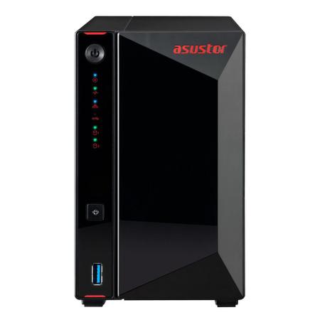 Imagem de Storage NAS Asustor AS5202T Dual Core 2.0GHz 2GB DDR4 2.5GbE 2 Baias Até 36TB HDD/SSD - Sem HD