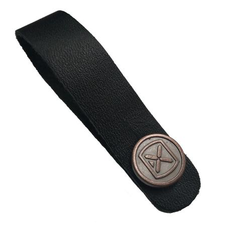 Imagem de Strap Holder Pulseira Ibox Preto Couro Novo