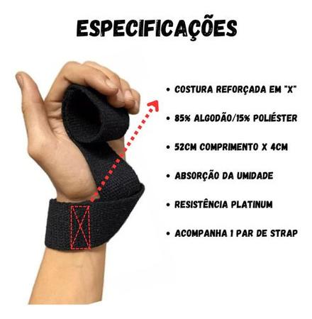 Imagem de Strap Para Musculação Academia E Cross Treino Pesado Fitness