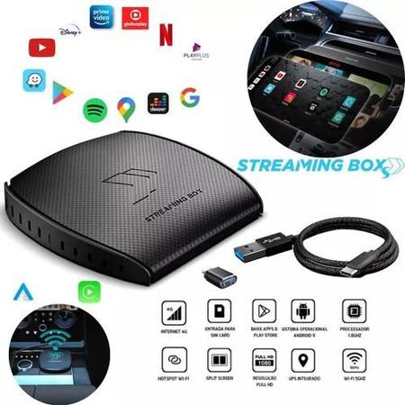 Streaming Box Automotivo Faaftech Espelhamento Via Carplay