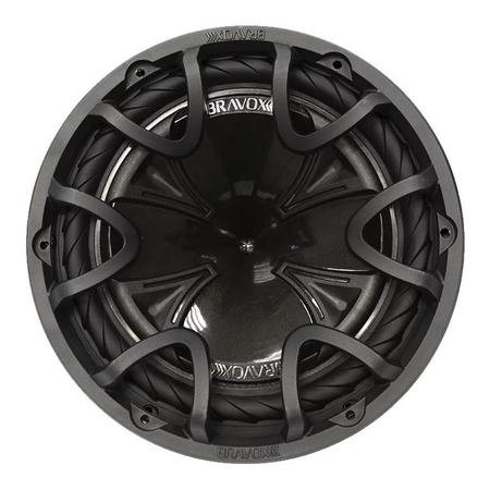 Imagem de sub paredao 12 polegadas bravox bk12 d4 350 watts bobina dupla 2+2 ohms som pesado