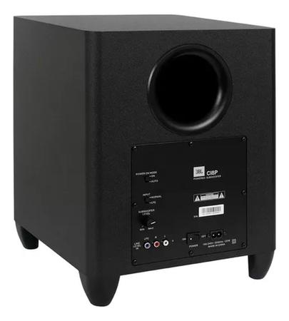 Imagem de Subwoofer Ativo 8 Pol. 100w Rms Bass-reflex Bivolt Cor Preto 100v/220v JBL CI8P - Preto