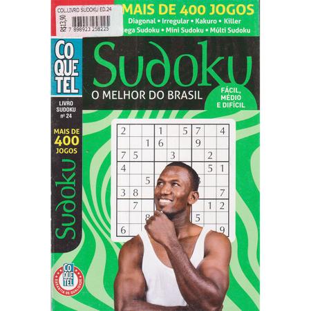 Livro Sudoku Ed. 25 - Médio/Difícil - Só Jogos 9x9 - 2 jogos por página