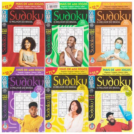 Sudoku 23 - Facil Médio Difícil - 400 Jogos - Coquetel