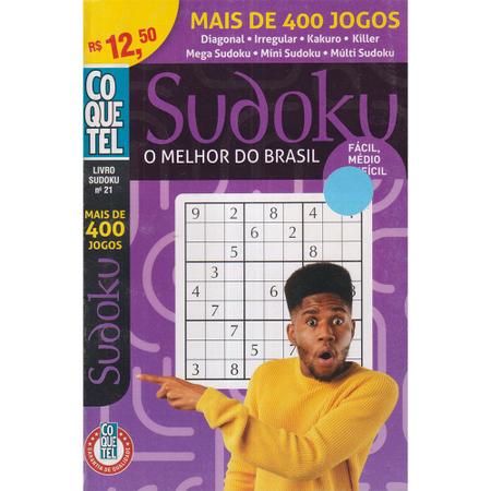 Livro Sudoku Ed. 14 - Difícil - Só Jogos 9x9 - 6 por página