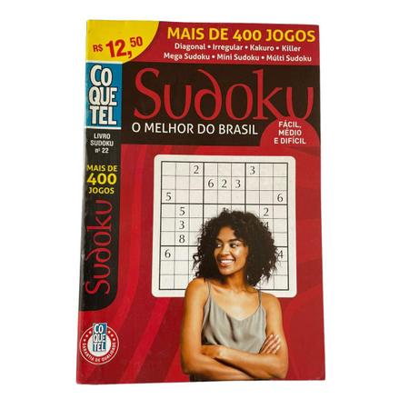 Livro Jogo Sudoku Importado Nível Fácil Médio e Difícil - Galvão - Outros  Jogos - Magazine Luiza