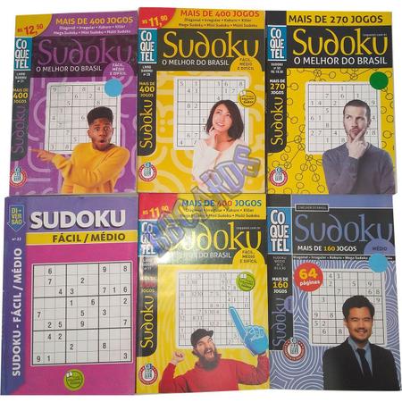 Livro de Passatempos Sudoku Jogos de Lógica Com Números - Coquetel - Contos  e Crônicas - Magazine Luiza