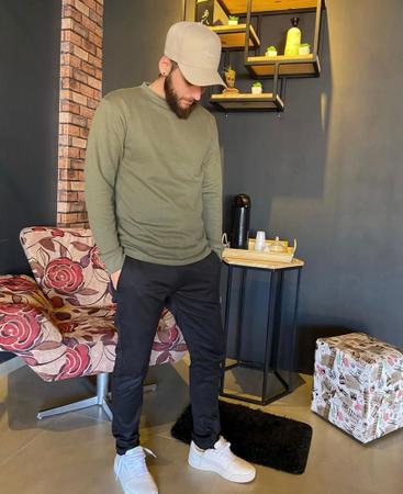 Sueter verde masculino sales