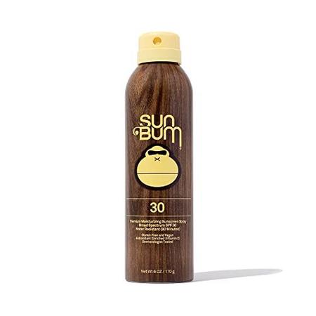 Imagem de Sun Bum Original SPF 30 Protetor solar Spray I Vegan and Reef Friendly (Octinoxate & Oxybenzone Free) Amplo Espectro Hidratante UVA/UVB Protetor solar com vitamina E I 6 oz