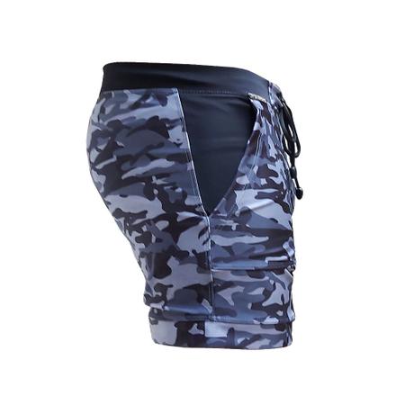 Imagem de Sunga Bermuda Shorts Grigo Collection Camuflada Cinza Escura