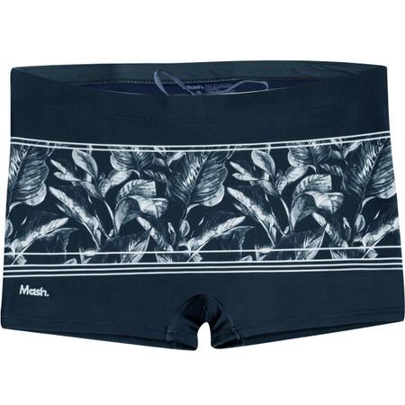 Sunga Boxer Mash Listrada Folhagem Cinza Azulada Imagem de Sunga Boxer Mash Listrada Folhagem Cinza Azulada