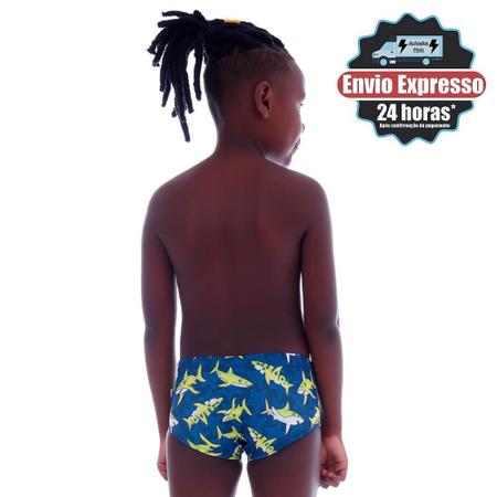 Imagem de Sunga Slim Infantil Shark - Cecí Moda Praia - 8004-2127