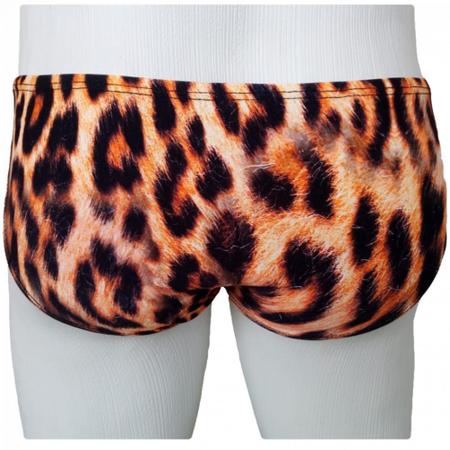 Imagem de Sunga Slip Lateral Transparente Animal Print SexLord