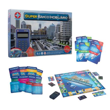 Jogo de Tabuleiro Super Banco Imobiliario Estrela – Papelaria Pigmeu