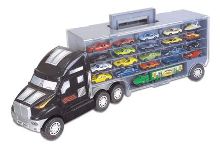 Mini Carreta Cegonha Infantil Super Maleta Com Carrinhos - Ri Happy