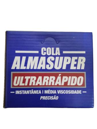 Imagem de Super Cola Almasuper Instantânea 20g Original Ultrarrápida Precisão  1 unidade
