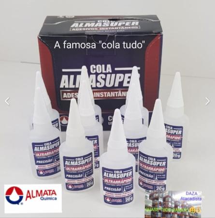 Imagem de Super Cola Tudo Instantânea Almasuper 20g 1 Kit com 5 Unidades A Melhor da Categoria  Ultrarrápida
