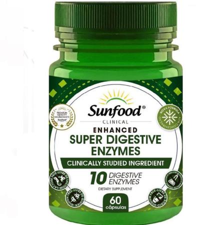 Imagem de Super digestive enzymes enzimas digestivas sunfood 60 cápsulas