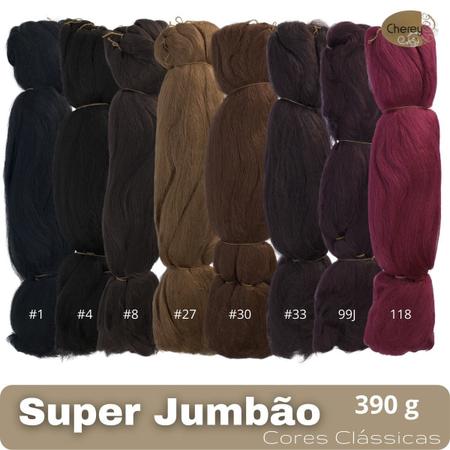 Super Jumbo Cherey Cor Rosa Bebê 390 Gramas Para Tranças Box Braid Nagô  Dread 60 cm Cores Clássicas - Mega Hair - Magazine Luiza