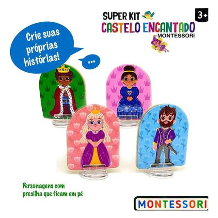 Imagem de Super Kit Castelo Encantado Montessori - Brincadeira de Criança