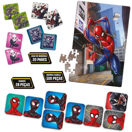 Kit 2 jogos pedagógicos spider-man bingo+ quebra cabeça - TOYSTER - Quebra  Cabeça - Magazine Luiza