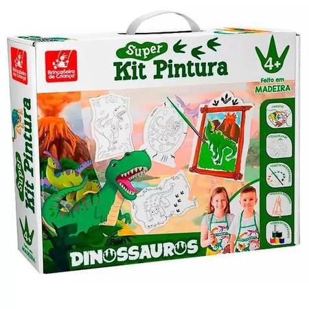 Imagem de Super Kit Pintura Dinossauros -Brincadeira De Criança