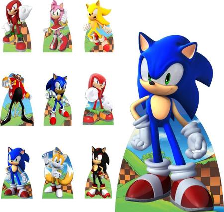 Display Painel de chão para foto Sonic e Tails