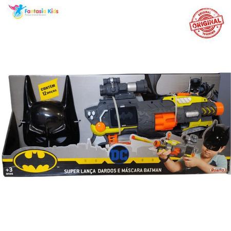 Mega Lança Dardos Do Batman Com Mira Máscara Estilo Nerf - Rosita -  Lançadores de Dardos - Magazine Luiza