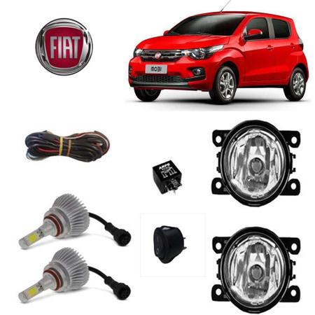 Imagem de Super Led Farol de Milha Fiat Mobi 2017 Com Lamp H11 Kit