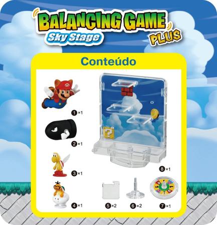 Conjunto De Mini Figuras - Super Mario - Jogo Do Equilíbrio