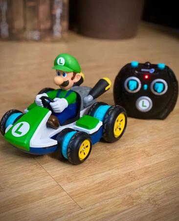 Super Mario Carro Controle Remoto Luigi Kart Racer - Candide