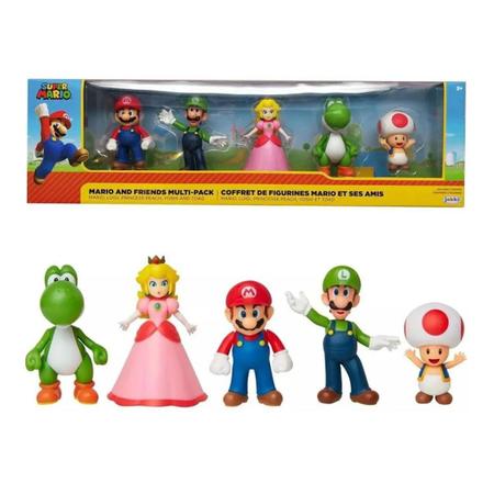 Super Mario, Luigi, Princesa e Yoshi - kit 4 bonecos grandes - Super Size  Figure Collection - Bonecos - Magazine Luiza