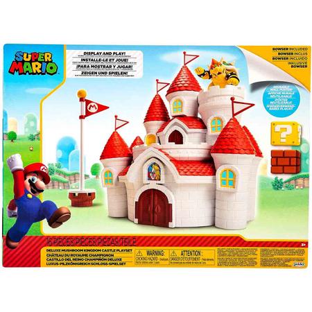 Imagem de Super Mario Playset Castelo + Mini Boneco Bowser + Acessórios - Candide