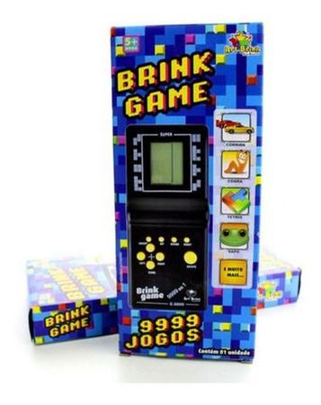 Super Mini Game Jogo 9999 em 1 Portátil A Pilha Estilo Retrô Anos 80  Nostálgico Cor Preto, Amarelo, Azul, Verde, Vermelho E Rosa Com Tetris,  Frogger, Cobrinha, Corrida LINHA PREMIUM SYANG (PRETO) : :  Bebês