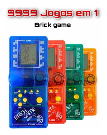 Super Mini Game Retro Jogo Tetris 9999 Jogos Brick Game Portatil