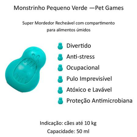 MONSTRINHO VERDE - Pet Games (Tam. P - 8cm)
