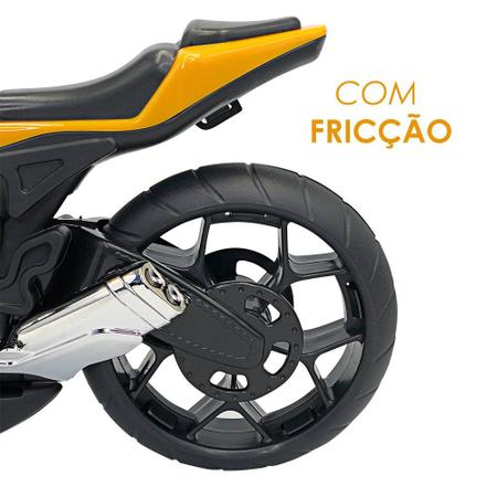 Moto 1600 c/ Rodas Fricção Bonita Coleção Corrida Infantil no Shoptime