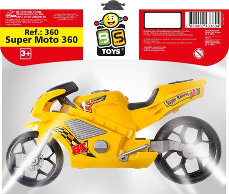 BRINQUEDO MOTO SUPER RACING 360 BS TOYS