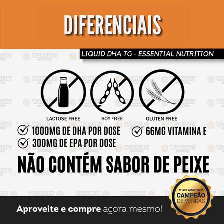 DHA TG  Ômega 3 ultraconcentrado em DHA - Essential Nutrition