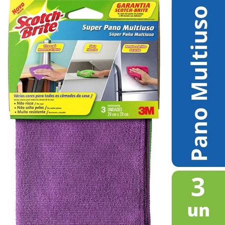 Imagem de Super Pano Multiuso SCOTCH-BRITE 3 Unidades 3M