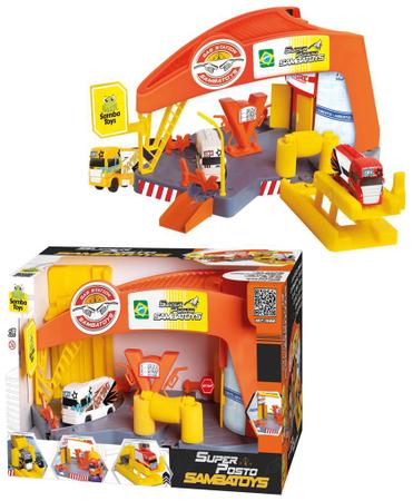 Imagem de Super Parking Posto Com Elevador Caminhão Bomba Samba Toys