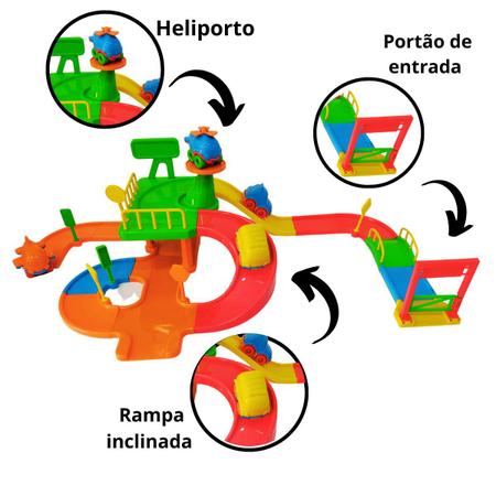 Pista De Carrinhos De Corrida Brinquedo Infantil Divplast - Escorrega o  Preço