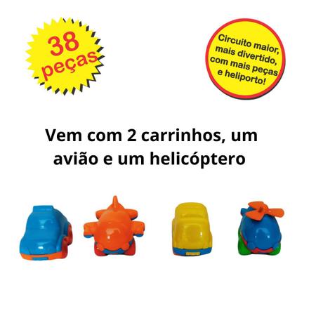 Pista De Carrinhos De Corrida Brinquedo Infantil Divplast - Escorrega o  Preço