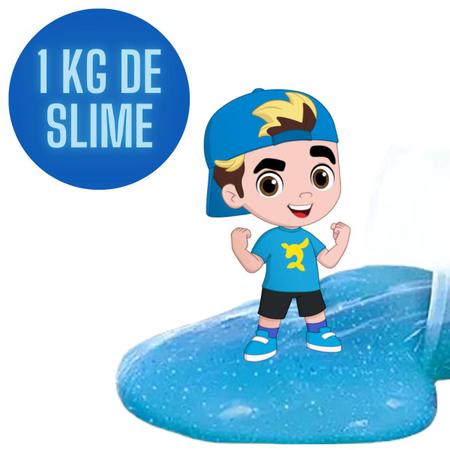 Slime Aventureiros Luccas Neto Geleia Não Gruda + Latão 1KG