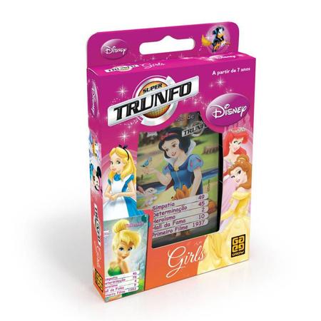 Jogo Super Trunfo Meninas Disney Girls Baralho Grow - Jogos de Cartas -  Magazine Luiza